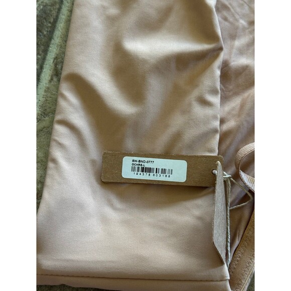 Skims Signature Swim Bandeau Bikini Top Ochre Size Large - Picture 7 of 7